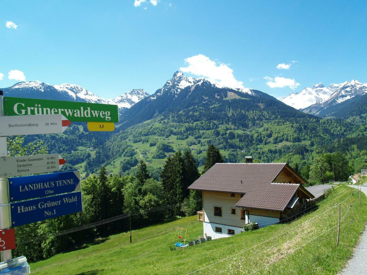 Haus Gruener Wald Lägenhet Bartholomäberg Exteriör bild